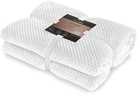DecoKing przytulny koc z mikrowłókien, polarowy, w skandynawskim stylu Henry 58978