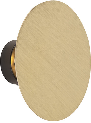 QAZQA Design kinkiet okrągły złoty - koło pasowe 97378