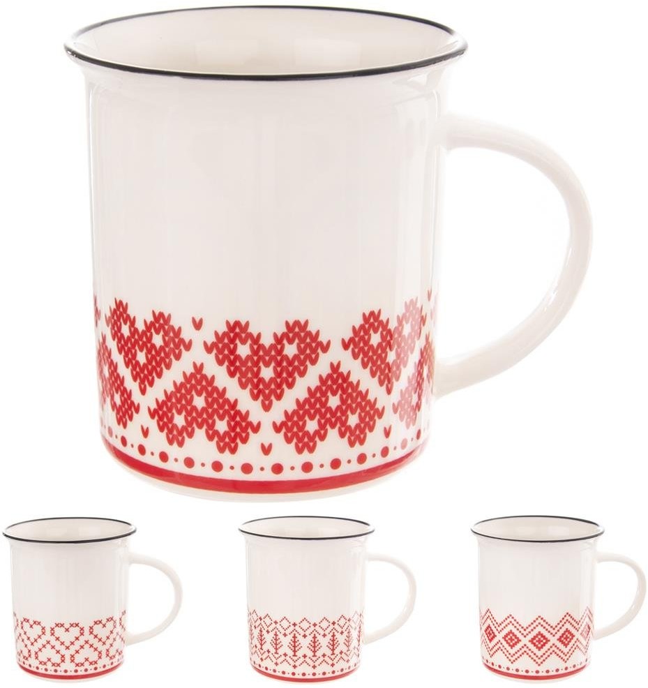 Orion Kubek porcelanowy z uchem 0,34L do kawy herbaty 128802