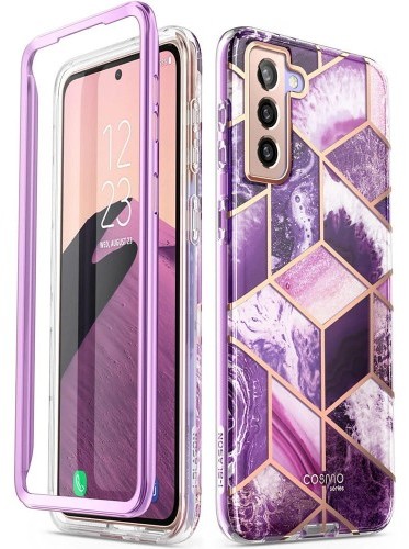 Supcase Etui i-Blason Cosmo noSP Galaxy S21 5G, marmurowe fioletowe 843439136069