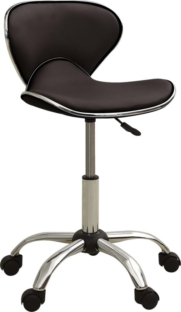 vidaXL Taboret kosmetyczny sztuczna skóra brązowy 323676