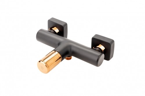 Fdesign Bateria natryskowa ścienna Fdesign Ardesia różowe złoto-czarny FD1-ARD-7-25