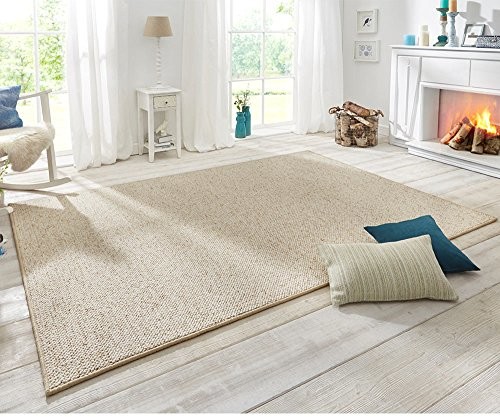 BT Carpet Wzornictwo dywan wolly w optyce wełniany-kremowy 102843-160x240