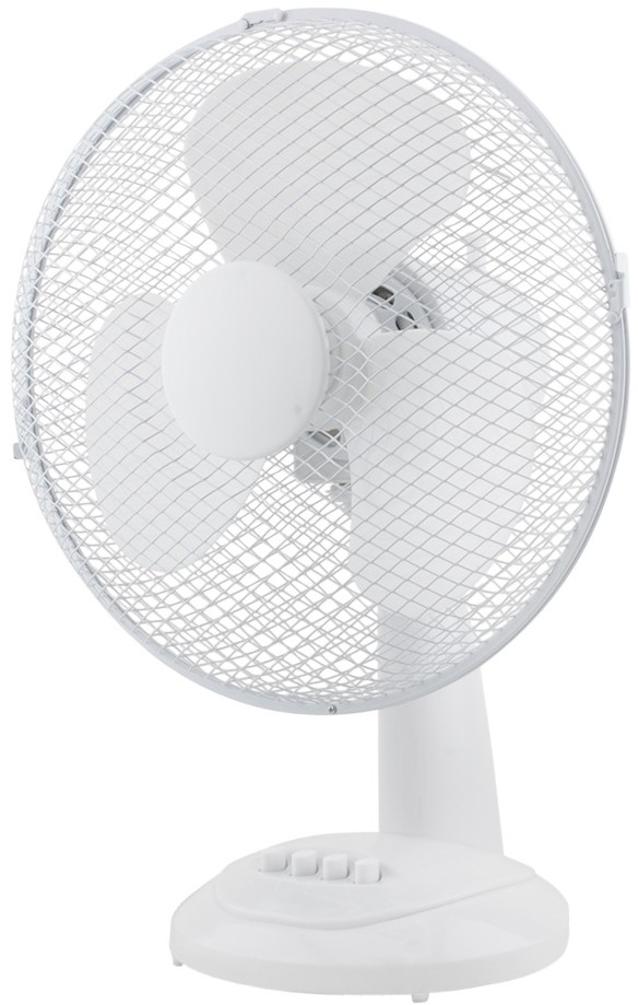 FK Technics Wentylator stołowy 30cm, biały, 3 biegi, 40W