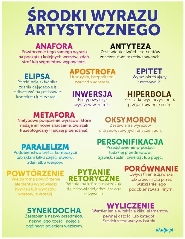 Środki stylistyczne - naklejka ED040