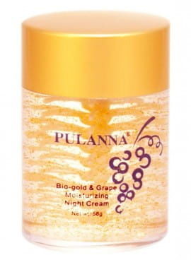 Pulanna Nawilżający krem na noc Winogrono i Złoto, 58g 03C5-32607