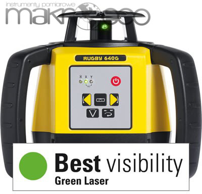 Leica Niwelator laserowy Rugby 640 GREEN detektor RED120G statyw GRATIS 6011488