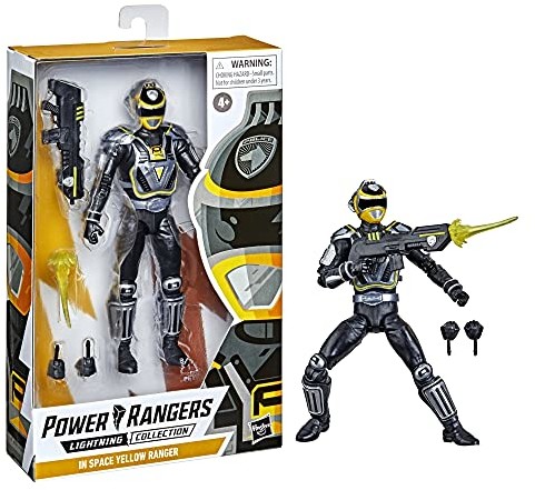 Power Rangers Power Rangers Lightning Collection S.P.D. A-Squad Gelber Ranger Premium figurka akcji (15 cm) do kolekcjonowania, akcesoria inspirowane serią 85655