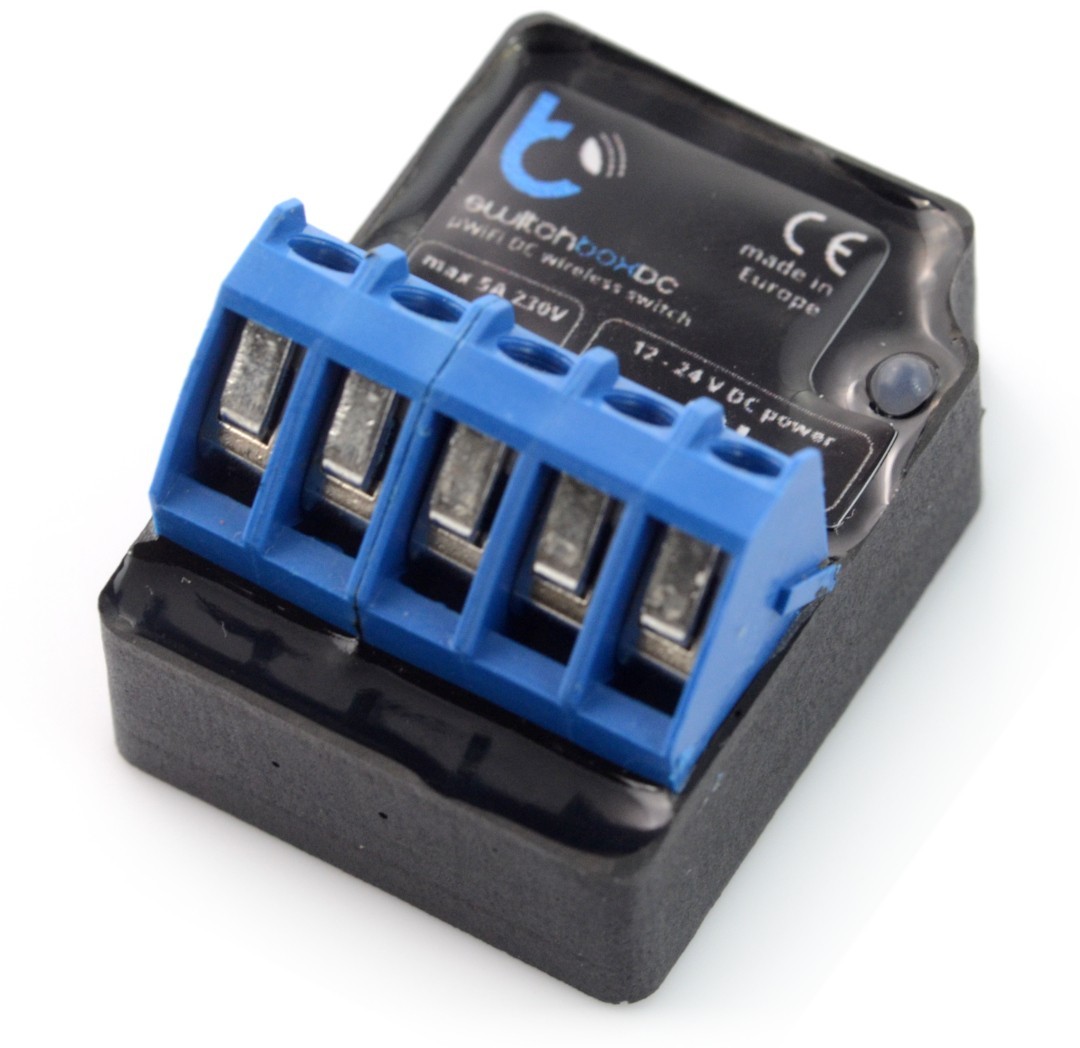 BleBox BleBox SwitchBox DC - przekaźnik WiFi - aplikacja Android / iOS BOX-12501