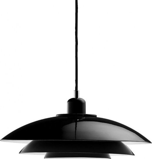 NoName Lampa wisząca lampa wisząca Kaje 40 x 21 cm E27 stal 60W czarna twm_865811