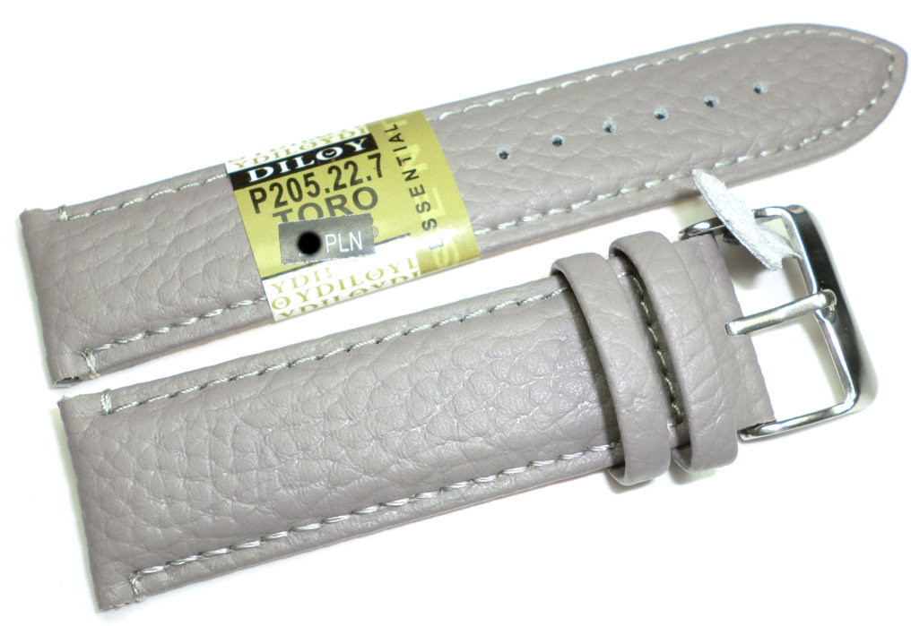 Diloy Skórzany pasek do zegarka 22 mm P205.22.7 P205.22.7