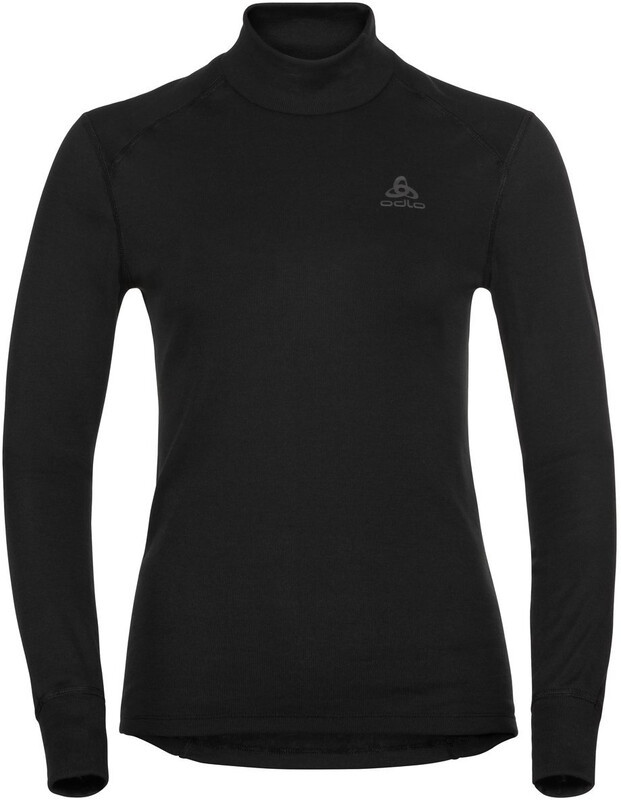 Odlo Active Warm Plus Top Turtle Neck L/S Women, czarny S 2021 Koszulki bazowe termiczne i narciarskie 159091-15000-S