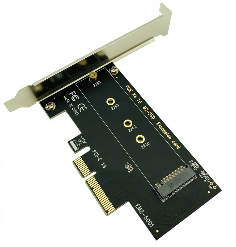 Adapter M.2 NVMe Ngff Key M Ssd do PCI-e x4