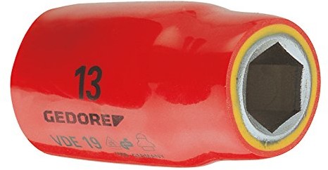 Gedore ' VDE 19 10  VDE nasadka na klucz nasadowy 1/2 10 MM 6122510