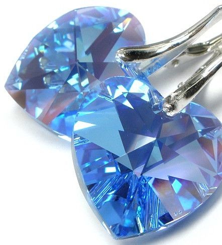 Swarovski kolczyki SERCA Certyfikat SREBRO