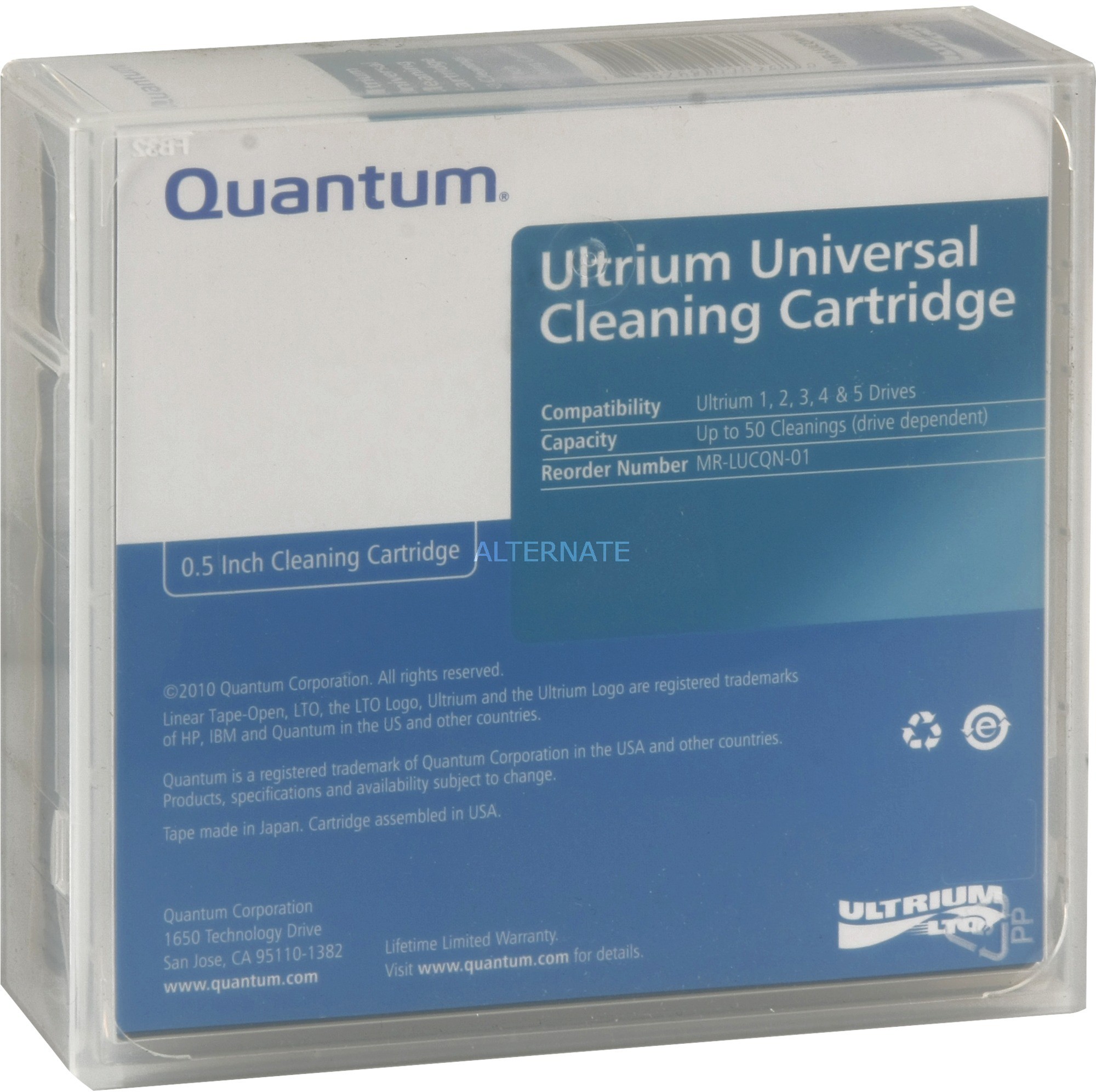 UNIVERSAL Quantum Cleaning cartridge, LTO Cleaning tape 0768268020368