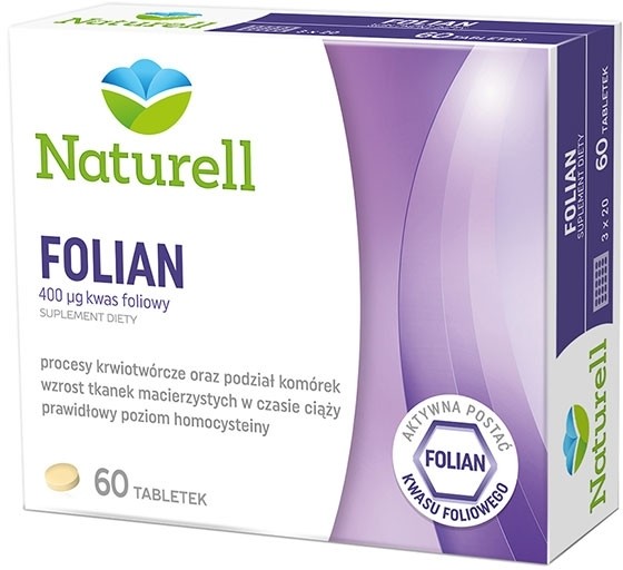 Naturell USP Zdrowie Folian x60 tabletek