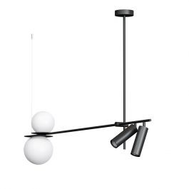 Cleoni DUO DM104/GH/L09/PW/24D/940/116 lampa wisząca 4x5W/G9+LED 1190lm 24° 4000K IP20 DM104/GH/L09/PW/24D/940/116