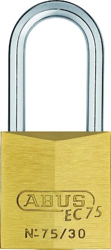 Abus ABUS 27181 Kłódka 30 MM długimi zausznikami z mosiądzu z kluczem dwustronnym 27181