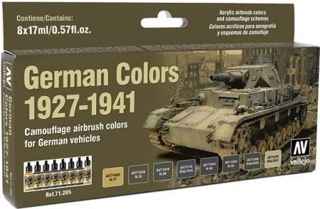 Vallejo Model Air Zestaw 8 farb - German WWII Colors 1927-1941 Vallejo 71205