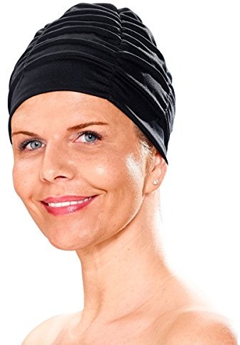 Fashy Turban czepek pływacki z poliestru, czarny 340120