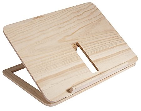 Rayher Rayher 62797000 drewniany stojak na tablet lub książkę, FSC 100%, 28 x 21 x 3,4 cm 62797000