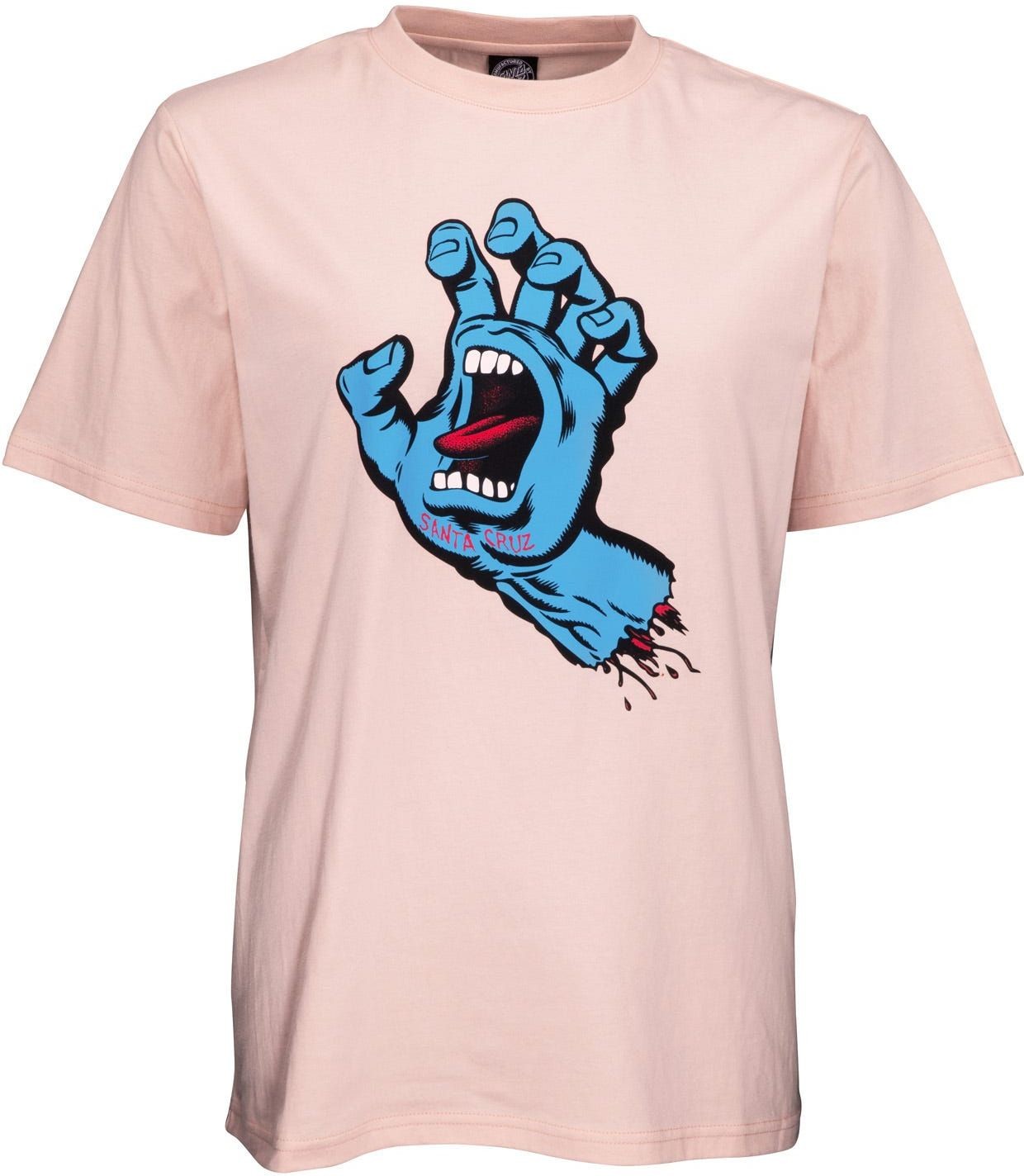 Santa Cruz t-shirt damski SCREAMING HAND TEE Chalk Pink