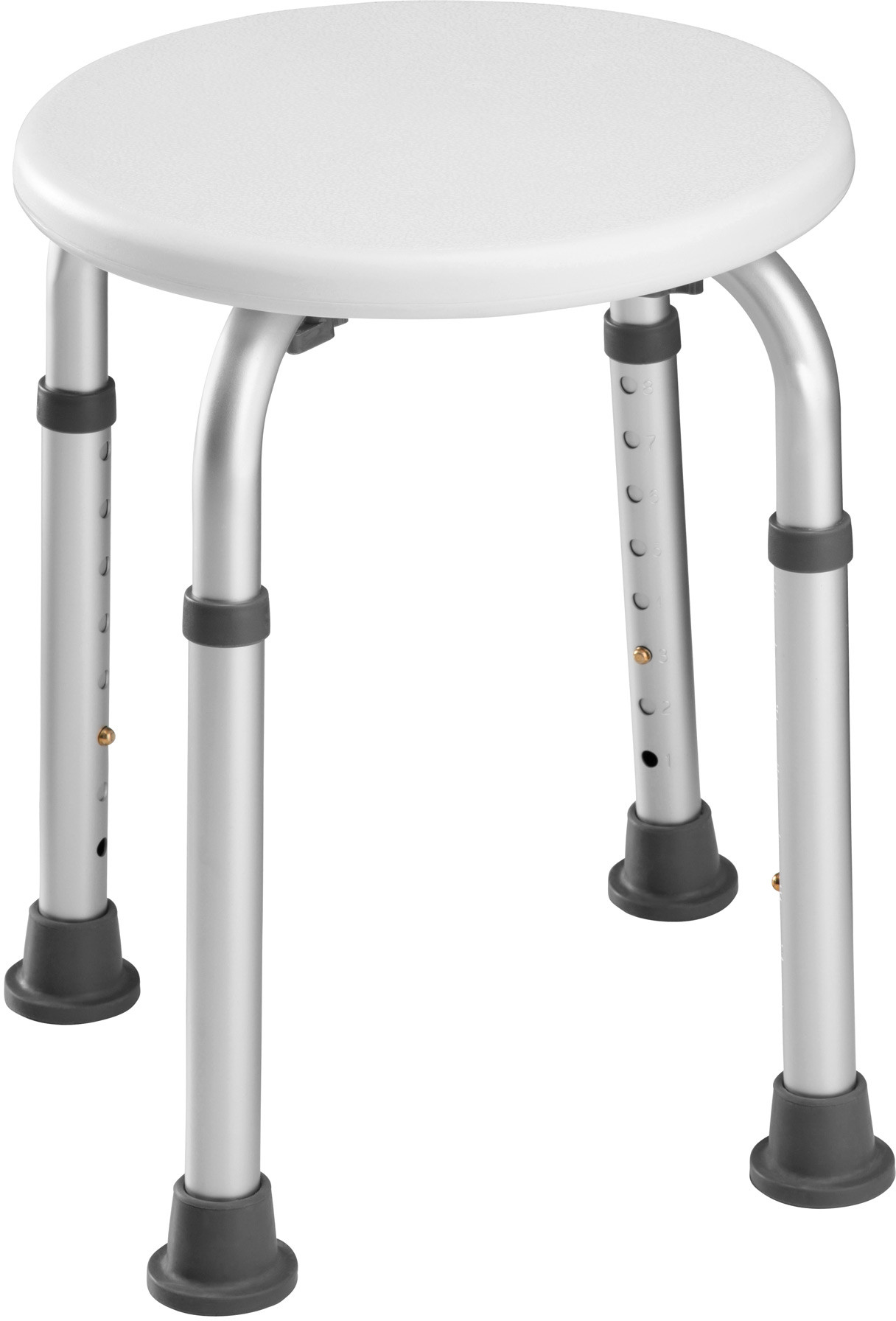 tectake Taboret stołek prysznicowy okrągły - biały 402509