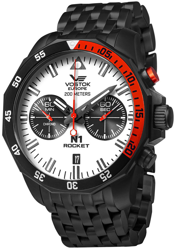 Vostok Europe Zegarek 6S21-225C620B Rocket N-1 Chrono -