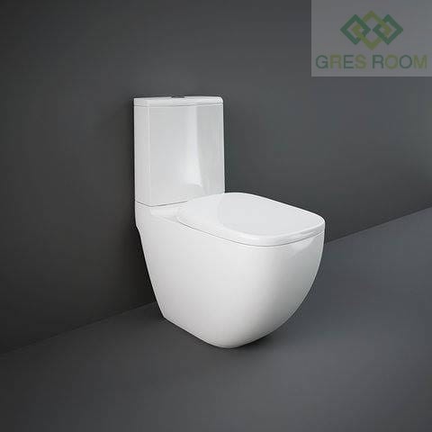 RAK Ceramics ILLUSION MISKA WC RIMLESS DO KOMPAKTU 64X38 CM BIAŁY POŁYSK ILLWC1146AWHA