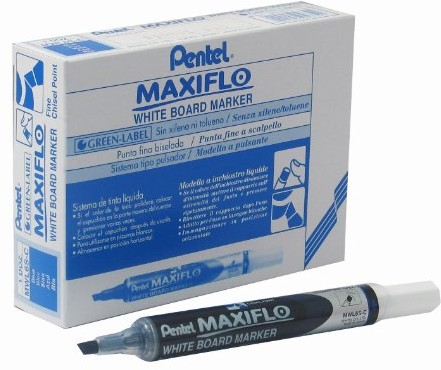Pentel Marker Maxiflo na sucho, fioletowo-niebieska wyposażony w procesory Intel Core  trzeciej generacji klinowatym czubkiem 12 sztuki MWL6S-C