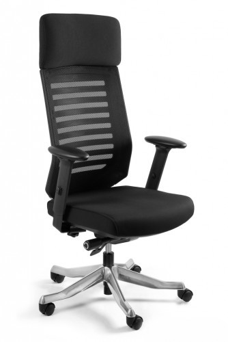 UniqueMeble Fotel biurowy, ergonomiczny, Velo, czarny