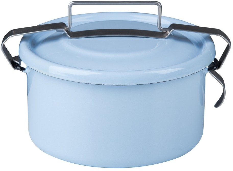 Riess Pojemnik na obiad lunch box 1l zamykany niebieski Riess 14 cm