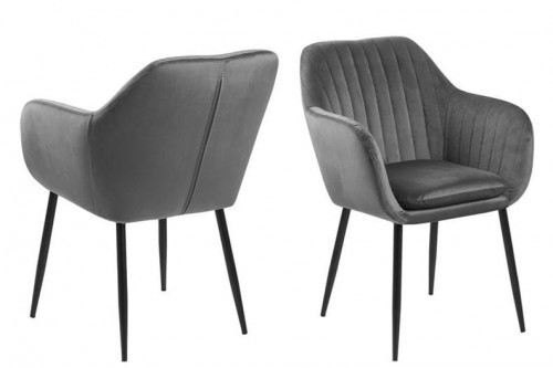 Actona Krzesło Emilia szary VIC 90578