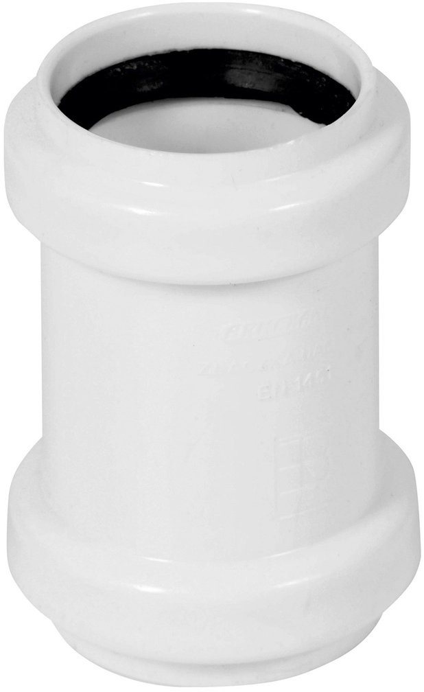 Tycner Złączka nasuwna 40 mm biała
