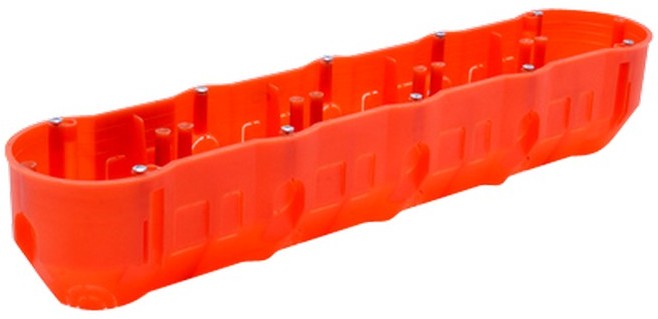 Ospel Puszka-instalacyjna-końcowa-pięciokrotna-z-wkrętami-głęboka-5-x-O60-palna-PP-F5X60GŁ-P PP-F5X60GŁ-P