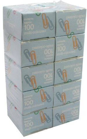 Clipper sortowane-warstwie duże spinacze (Box of 100) WS30601
