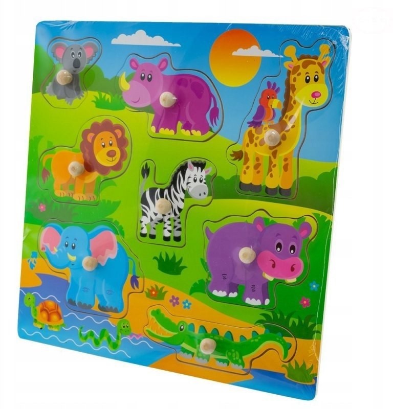 EUROBABY ZABAWKI ZAB PUZZLE 30X30 SAFARI EBZWTS63153