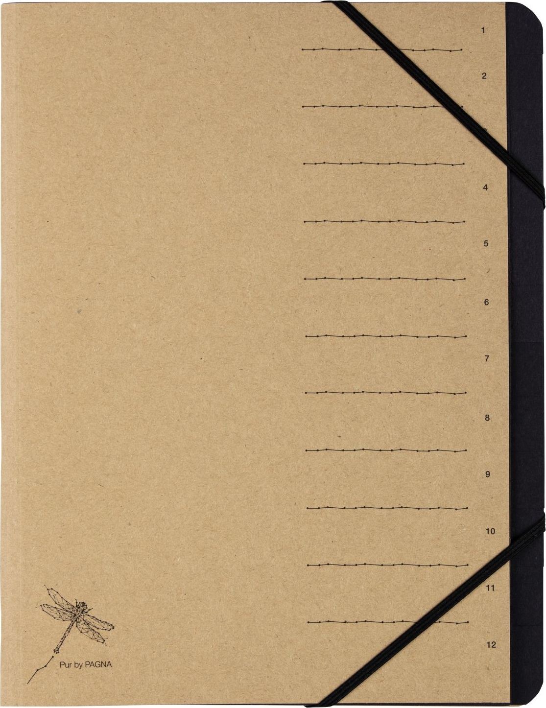 Pagna Teczka 12 Fächer Pur 1-12 natur 1Stk 40061-11