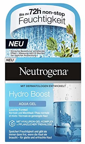 Neutrogena Hydro Boost Aqua Gel żel nawilżający, pielęgnacja nawilżająca, skóra normalna i mieszana, bez oleju, 50 ml