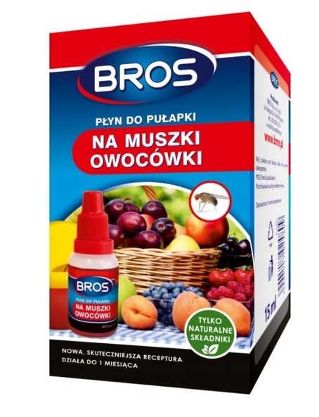 Bros płyn do pułapki na muszki owocówki zapas