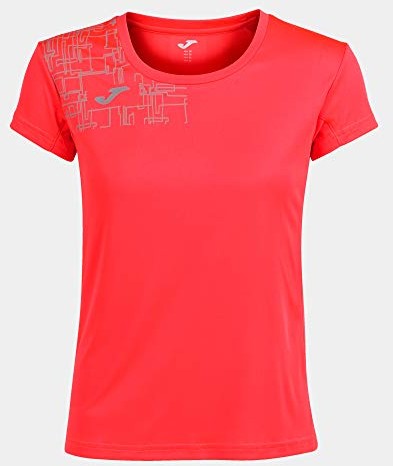 Joma Damska koszulka Elite VIII Running Night Koral fluorescencyjny S 901419