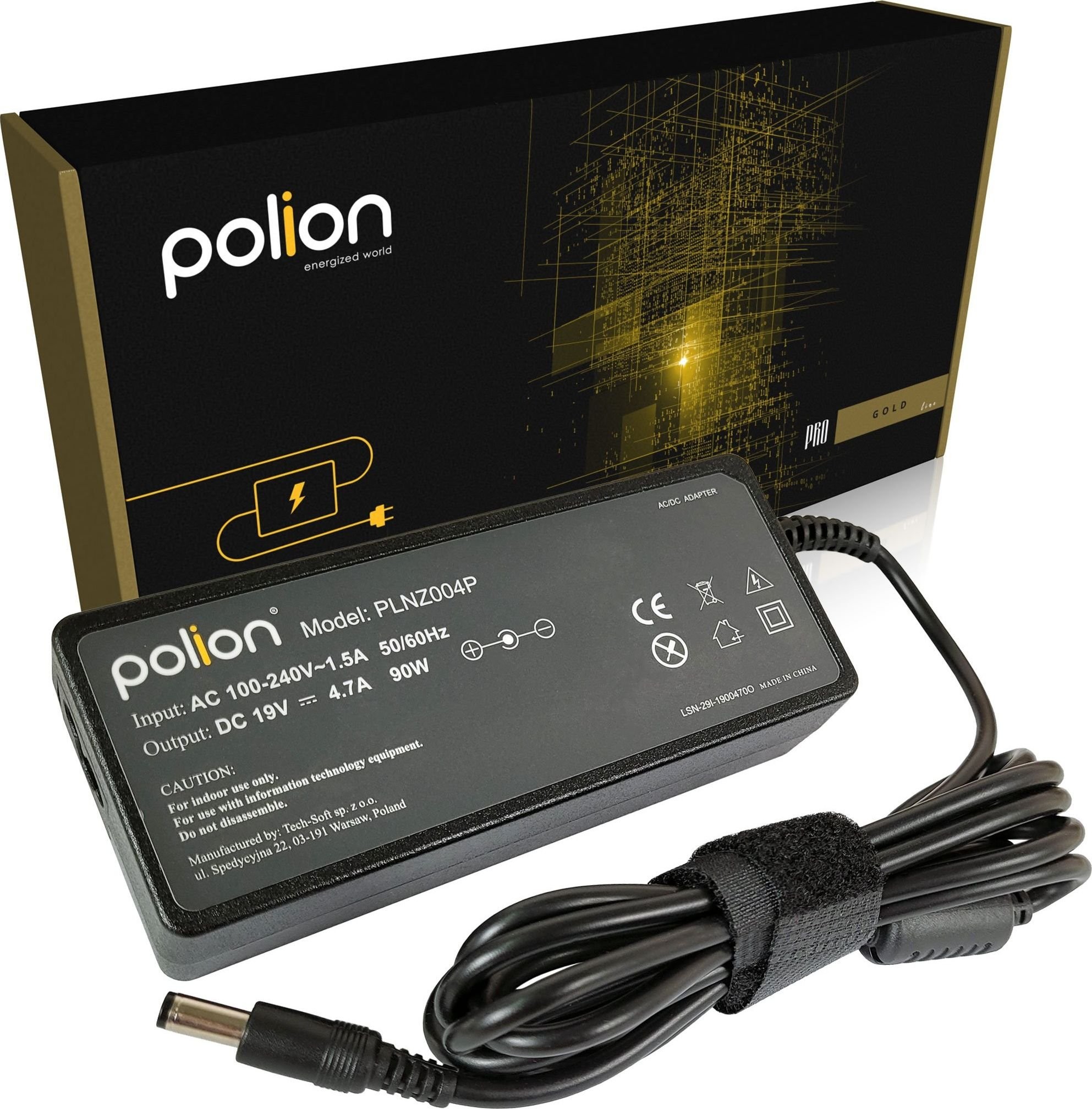 Asus Zasilacz do laptopa Polion Ładowarka 90W do 19V 4,74A 5,5x2,5mm PLNZ004P