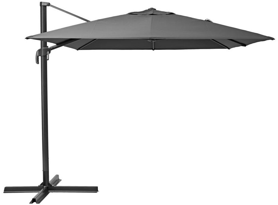 NATERIAL Parasol ogrodowy 290 x 390 cm AURA antracytowy prostokątny NATERIAL