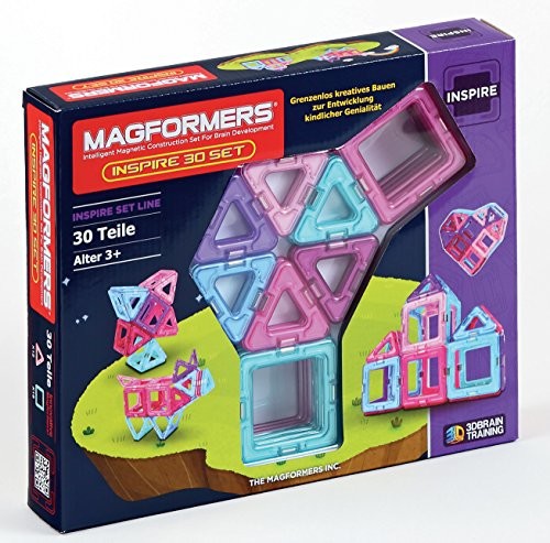 Magformers Znane 274 33 zestaw budowlany Inspire, zestaw 30-częściowy