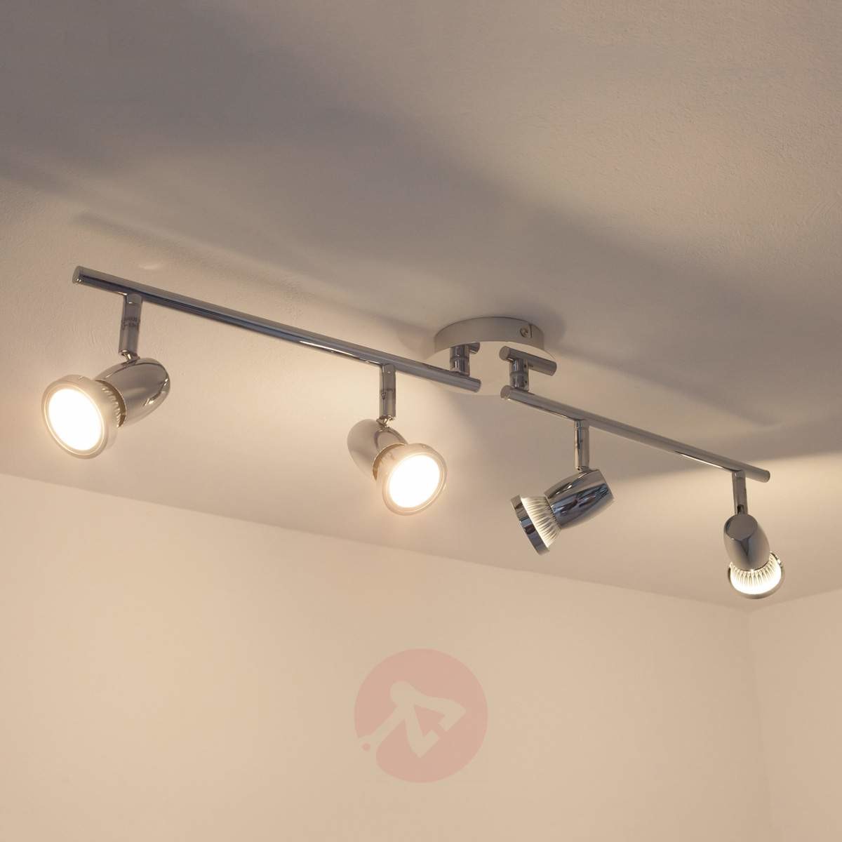 Lampenwelt Czteropunktowa lampa sufitowa LED ARMINIUS, GU10