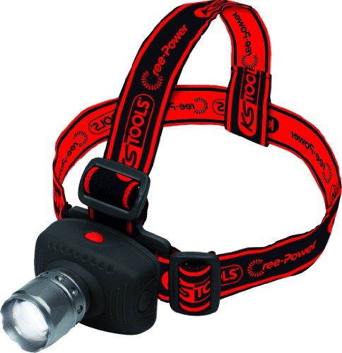 CREE KS Tools 550.1238 latarka czołowa LED z funkcją fokusu, zasilana 3 bateriami AAA 550.1238