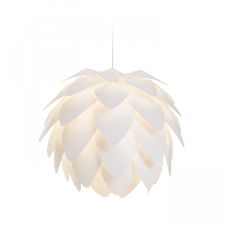 Redlux Rendl ENCOMBRE lampa wisząca białe PVC 230V E27 42W R12381) Rendl