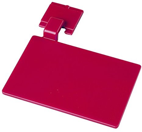 Maya Professional Tools Maya Professional Tools 80002-3 tabliczka do szyny ściennej, FBK/Higiena żywności, 110 mm x 75 mm, czerwona 80002-3