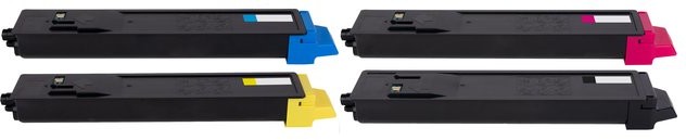 DobreTonery.PL Komplet tonerów zamienników DT8115KPLK do Kyocera-Mita ECOSYS M8124cidn M8130cidn pasuje zamiast Kyocera-Mita TK8115K TK8115C TK8115M TK8115Y CMYK 12000/6000 stron DT8115KPLK